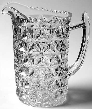 Mt. Vernon Clear (Crisscross Diamonds) 52 Oz Pitcher