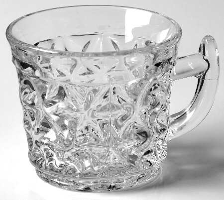 Mt. Vernon Clear (Crisscross Diamonds) Punch Cup