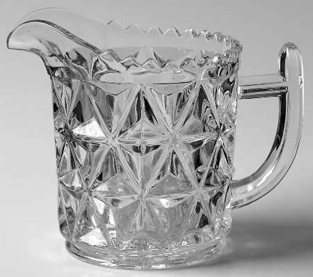 Mt. Vernon Clear (Crisscross Diamonds) Creamer