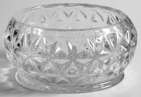 Mt. Vernon Clear (Crisscross Diamonds) 4" Round Bowl