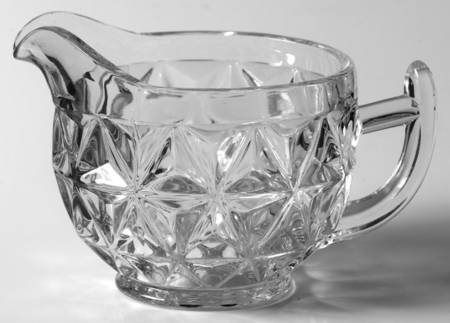Mt. Vernon Clear (Crisscross Diamonds) Creamer
