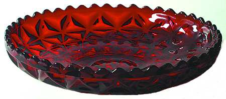 Mt. Vernon Red 8" Shallow Round Bowl