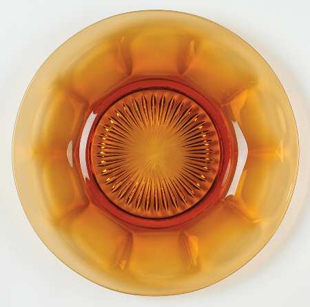 Old Williamsburg Amber Luncheon Plate