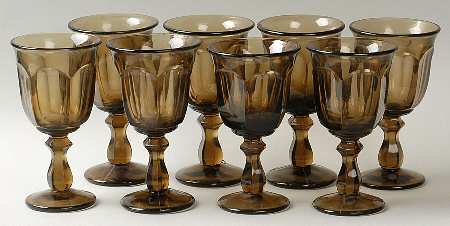 Old Williamsburg Brown Wine - Set of 8