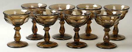 Old Williamsburg Brown Champagne/Tall Sherbet - Set of 8