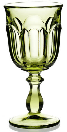 Old Williamsburg Verde Green Water Goblet