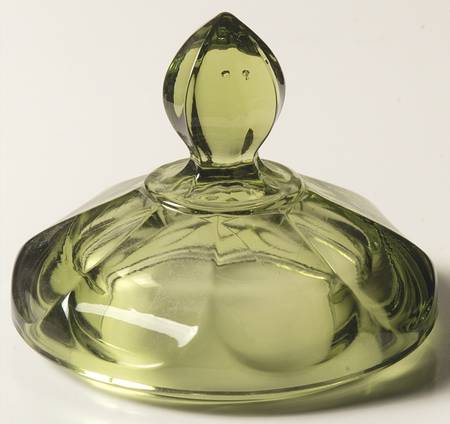 Old Williamsburg Verde Green Lid for 12 Oz Candy Jar