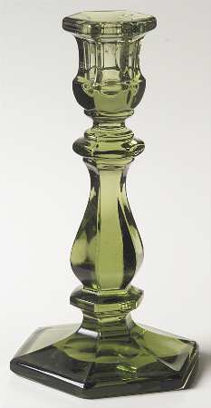 Old Williamsburg Verde Green Single Light Candlestick