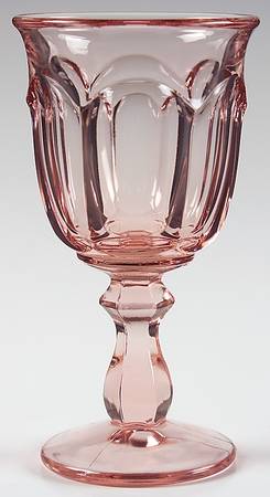 Old Williamsburg Light Pink Wine Glass