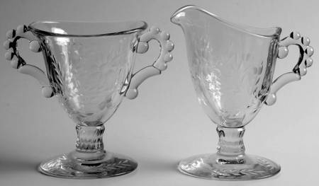Princess (Cut) Creamer & Open Sugar Set