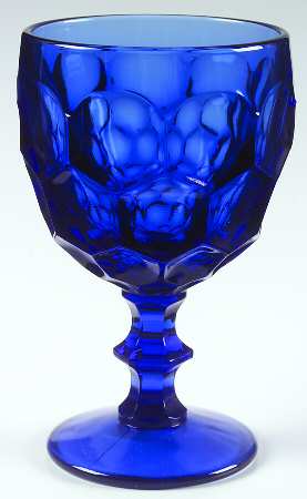 Provincial Dark Blue Tall Water Goblet