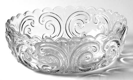 Scroll Clear 5" Nappy