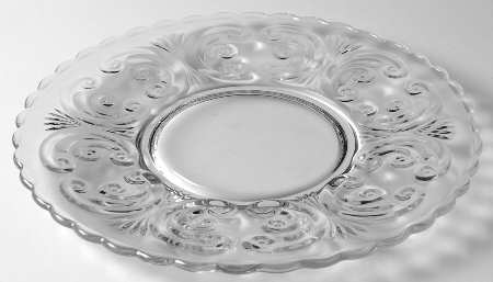 Scroll Clear 7" Salad Plate