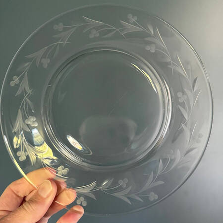 Silver Spray Luncheon Plate