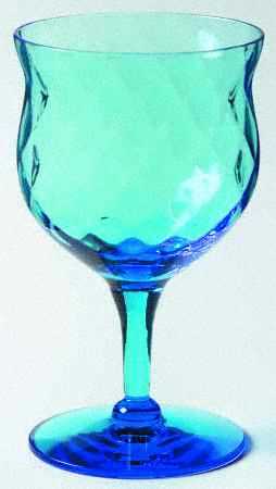 Skanda Antique Blue (Diamond Optic) Wine Glass