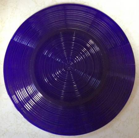 Spun Cobalt Blue 13" Sandwich Plate