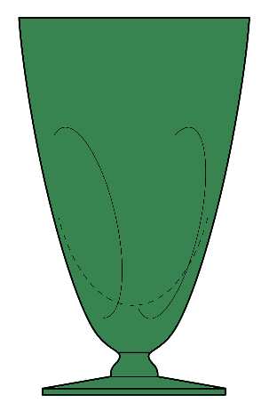 Svelte Forest (Green) 10 Oz Footed Tumbler