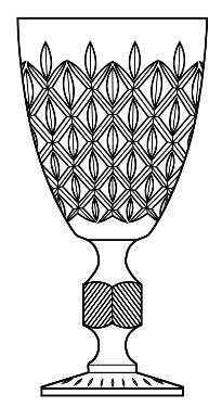 Tiara Cut (Stem 220) by Imperial Glass-Ohio