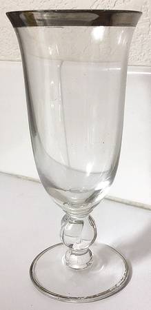 Twist Clear Platinum Juice Glass