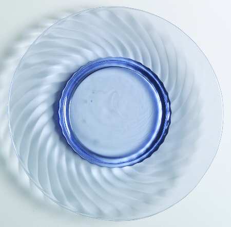 Twisted Optic Blue Bread & Butter Plate