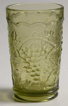 Vintage Grape Verde Green 10 Oz Flat Tumbler