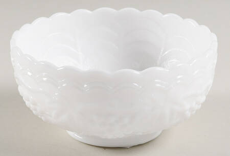 Vintage Grape Milk Glass Mayonnaise Bowl, Bowl Only