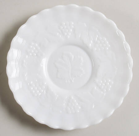Vintage Grape Milk Glass Mayonnaise Underplate Only