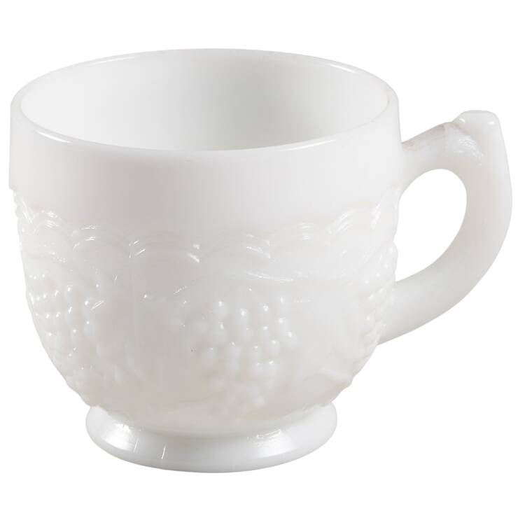 Vintage Grape Milk Glass Cup Only