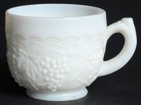 Vintage Grape Milk Glass Punch Cup