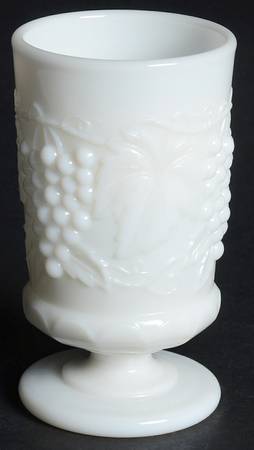 Vintage Grape Milk Glass Juice Glass