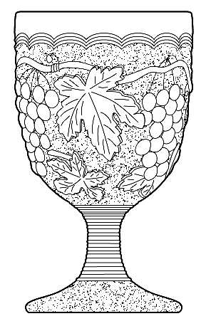 Vintage Grape Milk Glass