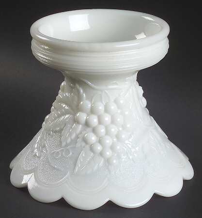 Vintage Grape Milk Glass Punch Bowl Stand