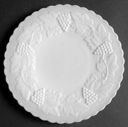Vintage Grape Milk Glass Luncheon Plate