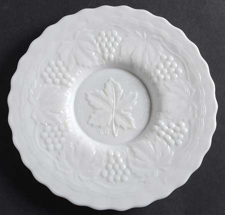 Vintage Grape Milk Glass 8" Wall Plate