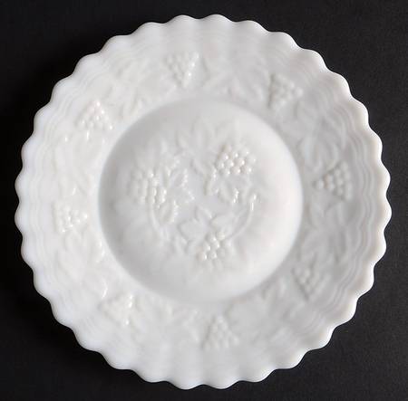 Vintage Grape Milk Glass Bread & Butter Plate