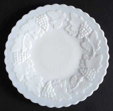 Vintage Grape Milk Glass Bread & Butter Plate