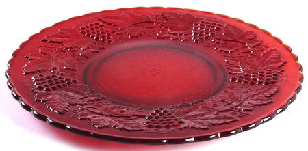 Vintage Grape Ruby Luncheon Plate