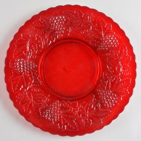 Vintage Grape Ruby Dinner Plate