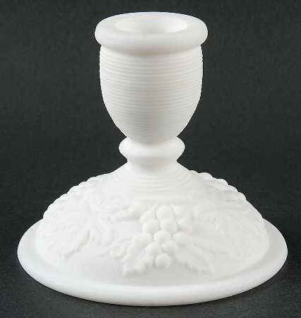 Vintage Grape Satin (Doeskin) 3" Single Light Candlestick