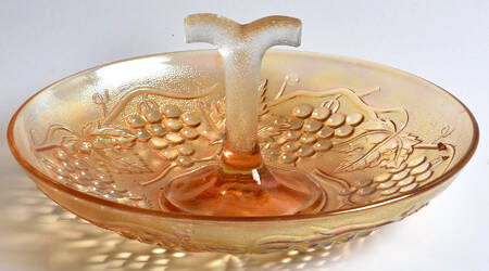 Vintage Carnival (Orange) Center Handle Tray