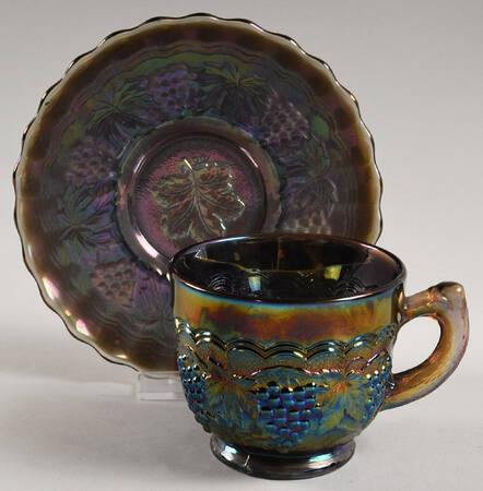 Vintage Carnival (Blue) Cup and Saucer Set (Punch Cup)