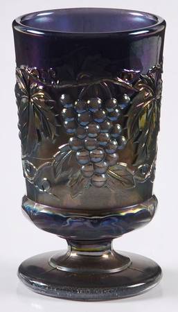 Vintage Carnival (Blue) Juice Glass