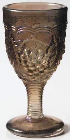 Vintage Carnival (Blue) Wine Glass