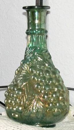 Vintage Carnival (Green) Decanter No Stopper