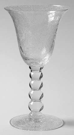 Wild Rose Wine Glass