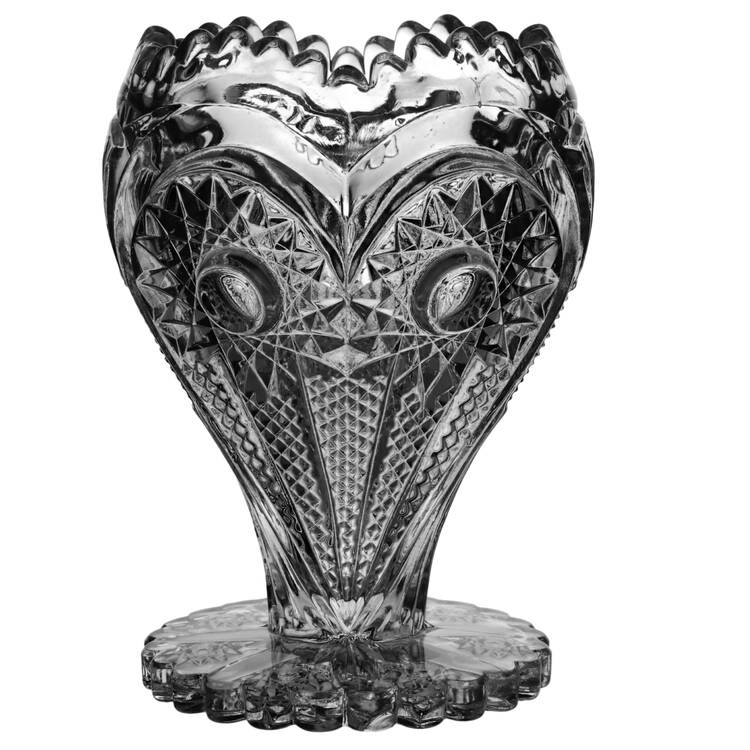 Zipper Heart Footed Ivy Ball Vase