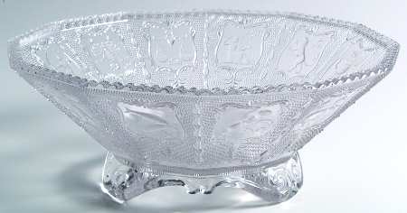 Zodiac Clear 11" Footed Bowl