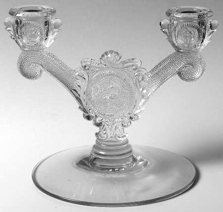Zodiac Clear Double Light Candlestick