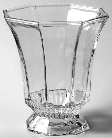 Octagonal Clear Footed Tumbler