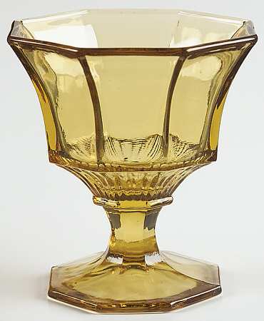 Octagonal Amber Champagne/Tall Sherbet